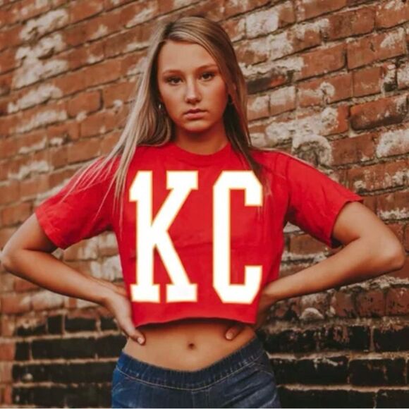Red KC Crop Top - Picture 1 of 2